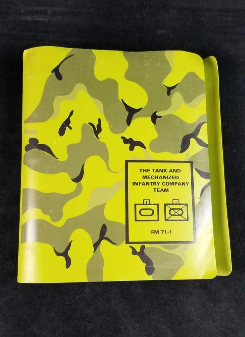 1977 Military Manual The Tank and Mechanized Infantry Company Team Binder (1 of 7)