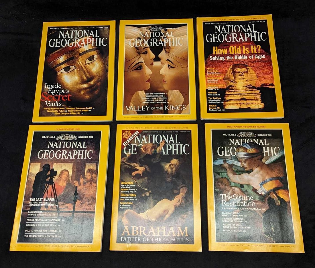 6 1980s 1990s 2000s National Geographic Magazines K (1 of 10)
