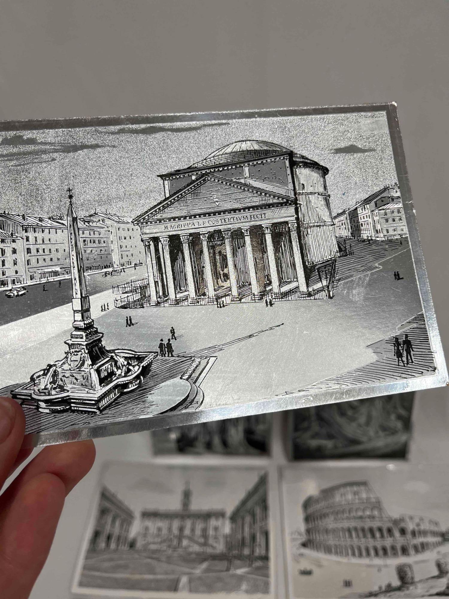 Seven Unique Rome Postcards Set - 5