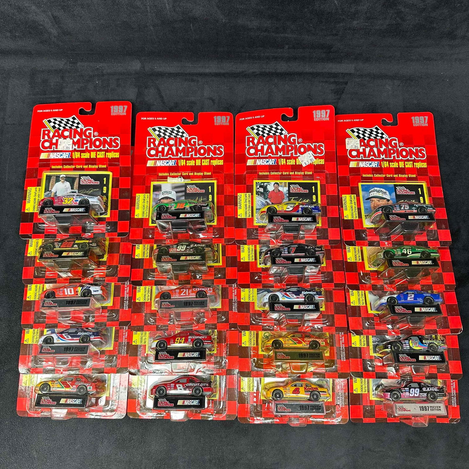 Racing Champions 1:64 Scale Die Cast Replica Set of Twenty 20 Stock NASCAR Cars 1997 (1 of 11)