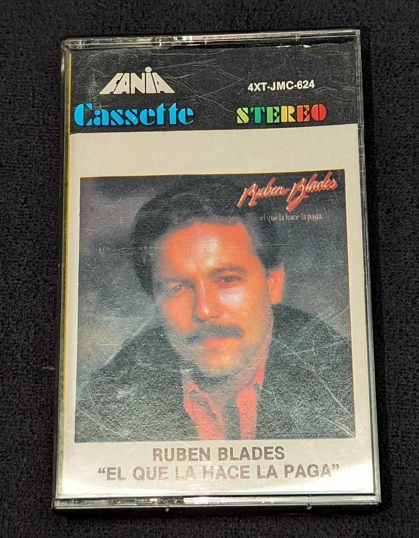 Ruben Blades El Que La Hace La Paga Cassette Tape: Ruben Blades El Que La Hace La Paga Cassette Tape. This was released by Musica Latina International, Inc. This is approx 2 3/4" x 1/2" x 4 1/4" and it weighs 0.12lb. The case has some shelf wear,