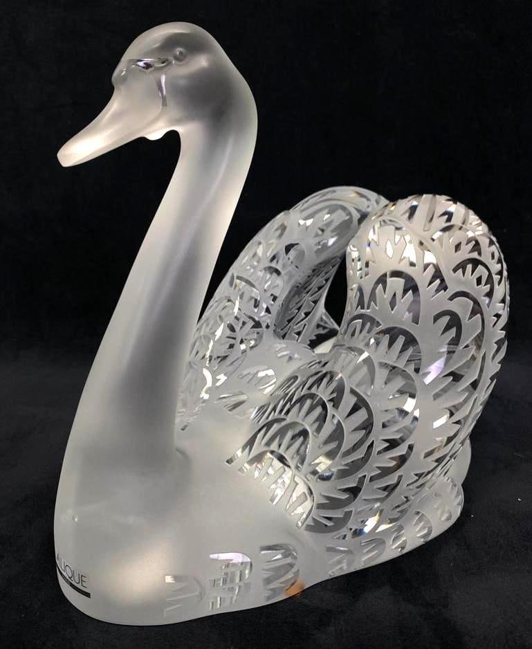 Lalique Swan Head Up Sculpture (1 of 10)