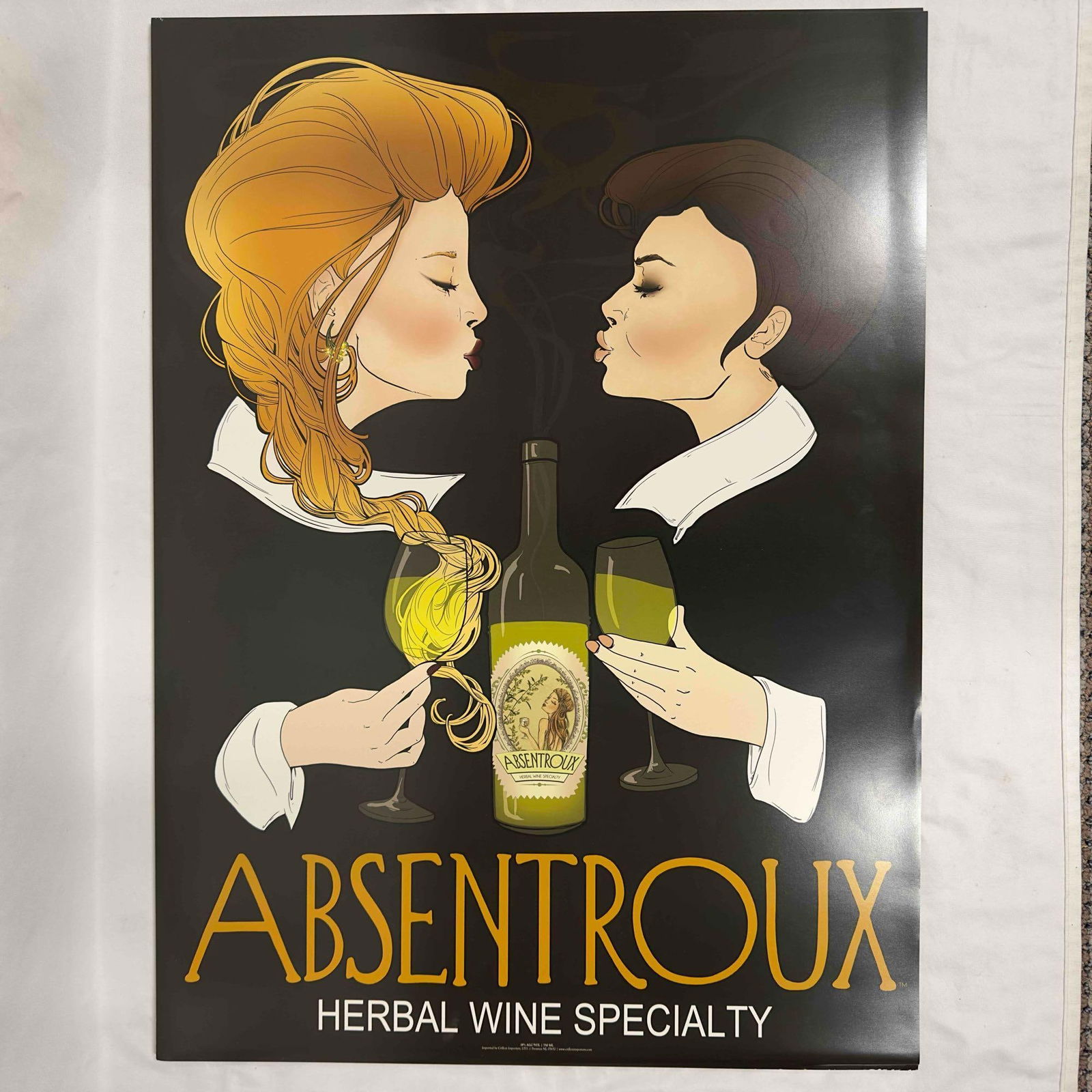 Absentroux Ad Poster Herbal Wine Specialty Liquor Advertisement Print Set Collection Lot of 34 (1 of 8)