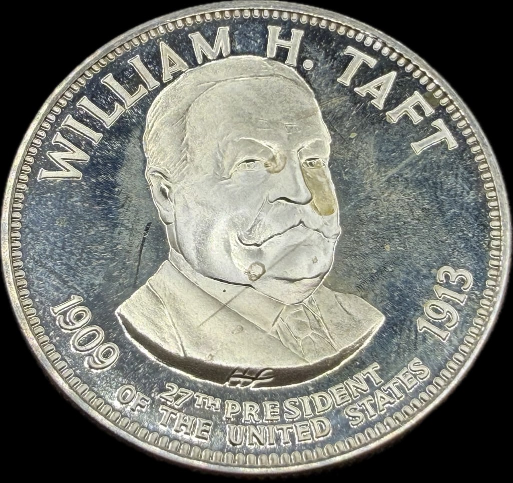William H Taft Sterling Silver Presidential Coin (1 of 2)