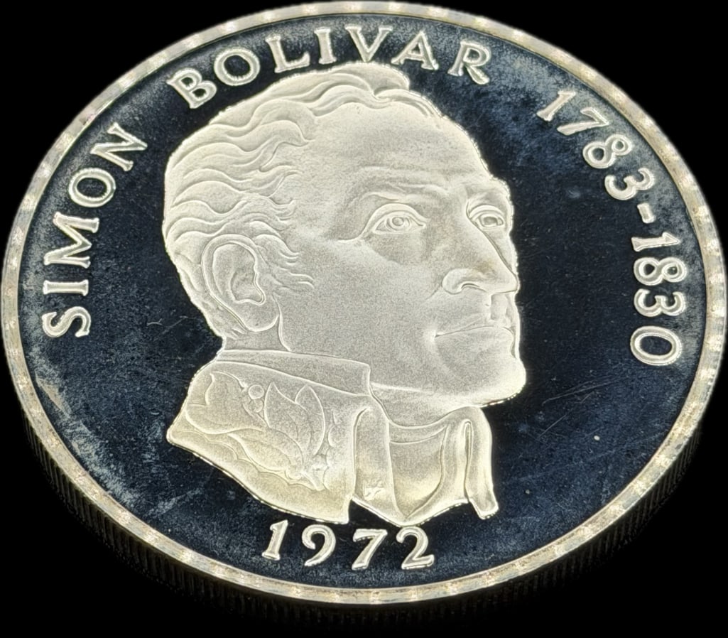 1972 Panama 20 Balboa Sterling Silver Proof Coin (1 of 2)