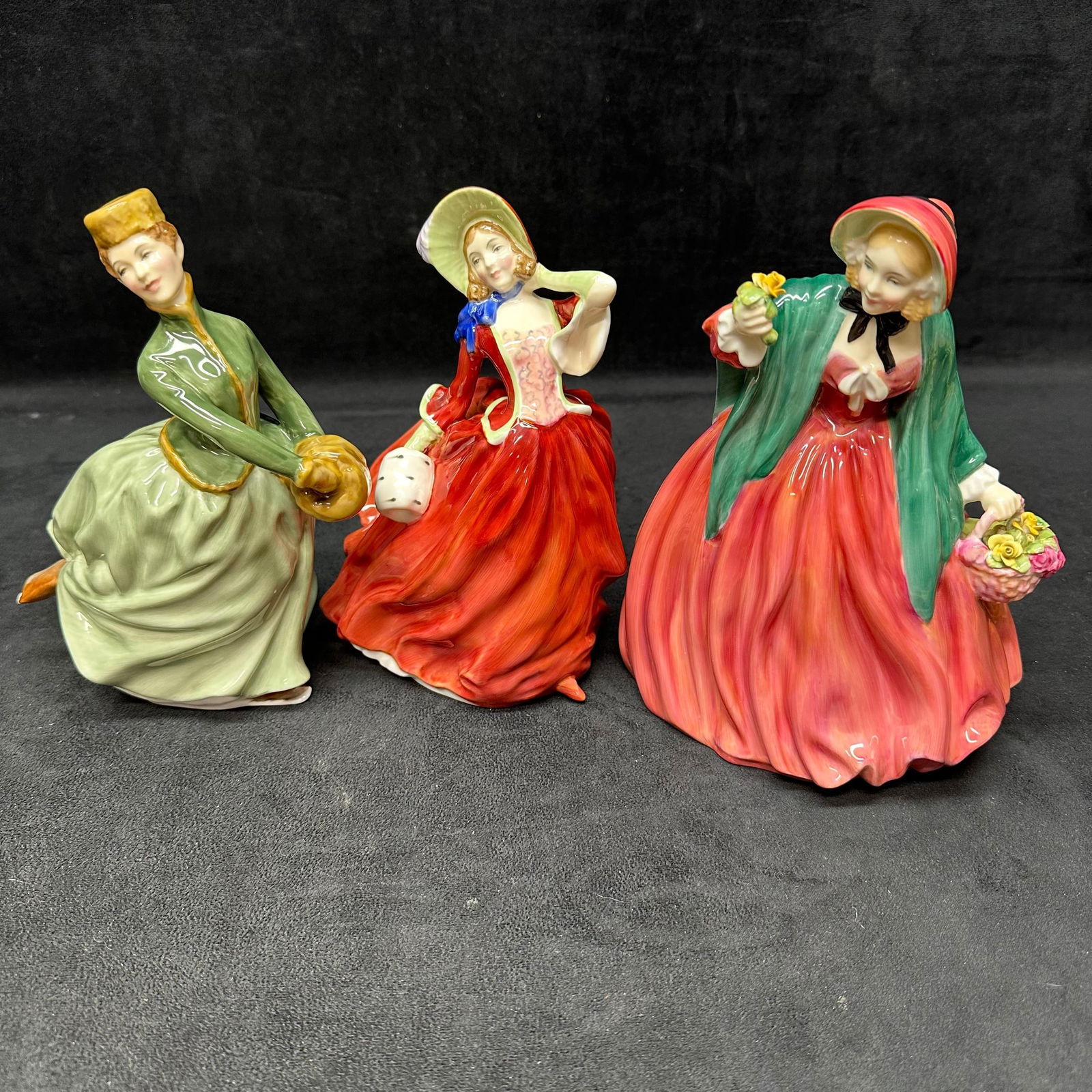 Royal Doulton Figurines Grace Lady Charmian Autumn Breezes Three Bone China Figures (1 of 7)