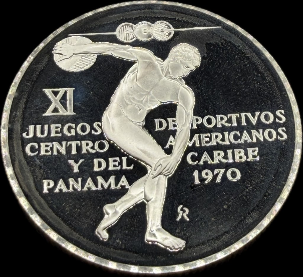 1970 Panama 5 Balboa Sterling Silver Proof Coin (1 of 2)