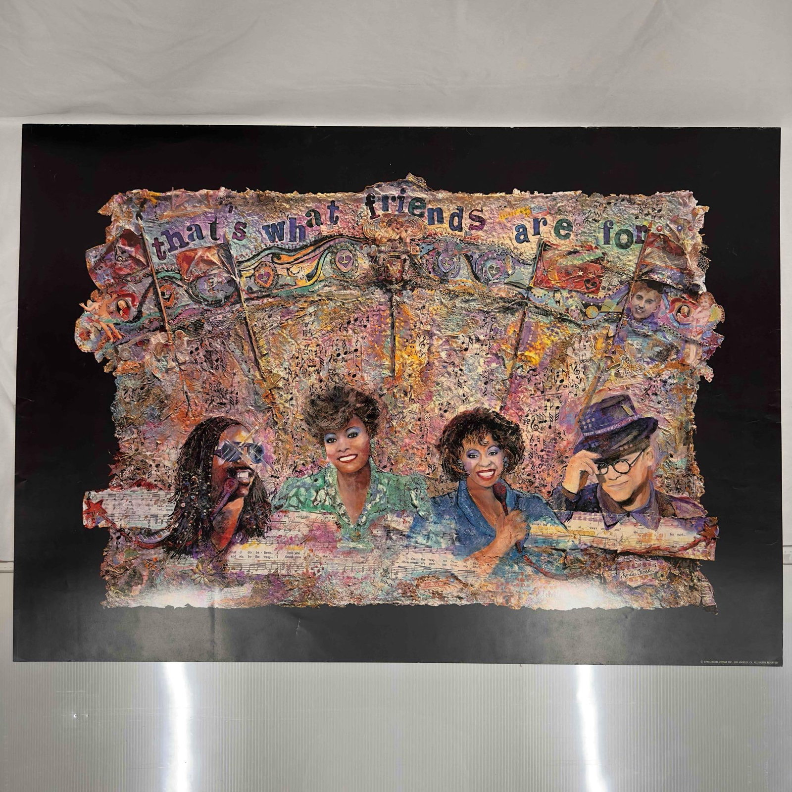 That's What Friends Are For Dionne Warwick Elton John Gladys Knight Stevie Wonder Poster (1 of 8)