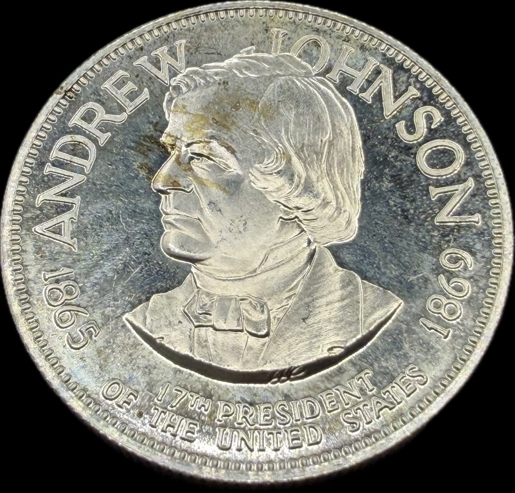 Andrew Johnson Sterling Silver Presidential Coin (1 of 2)