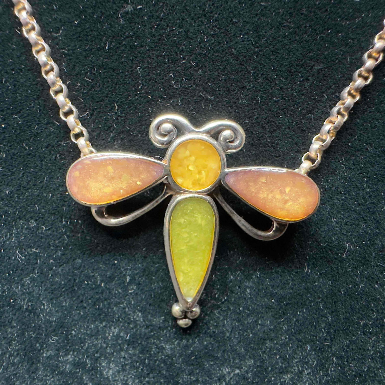 Dragonfly Carolyn Pollack CP Relios Sterling Silver 925 Pendant and Necklace (1 of 7)