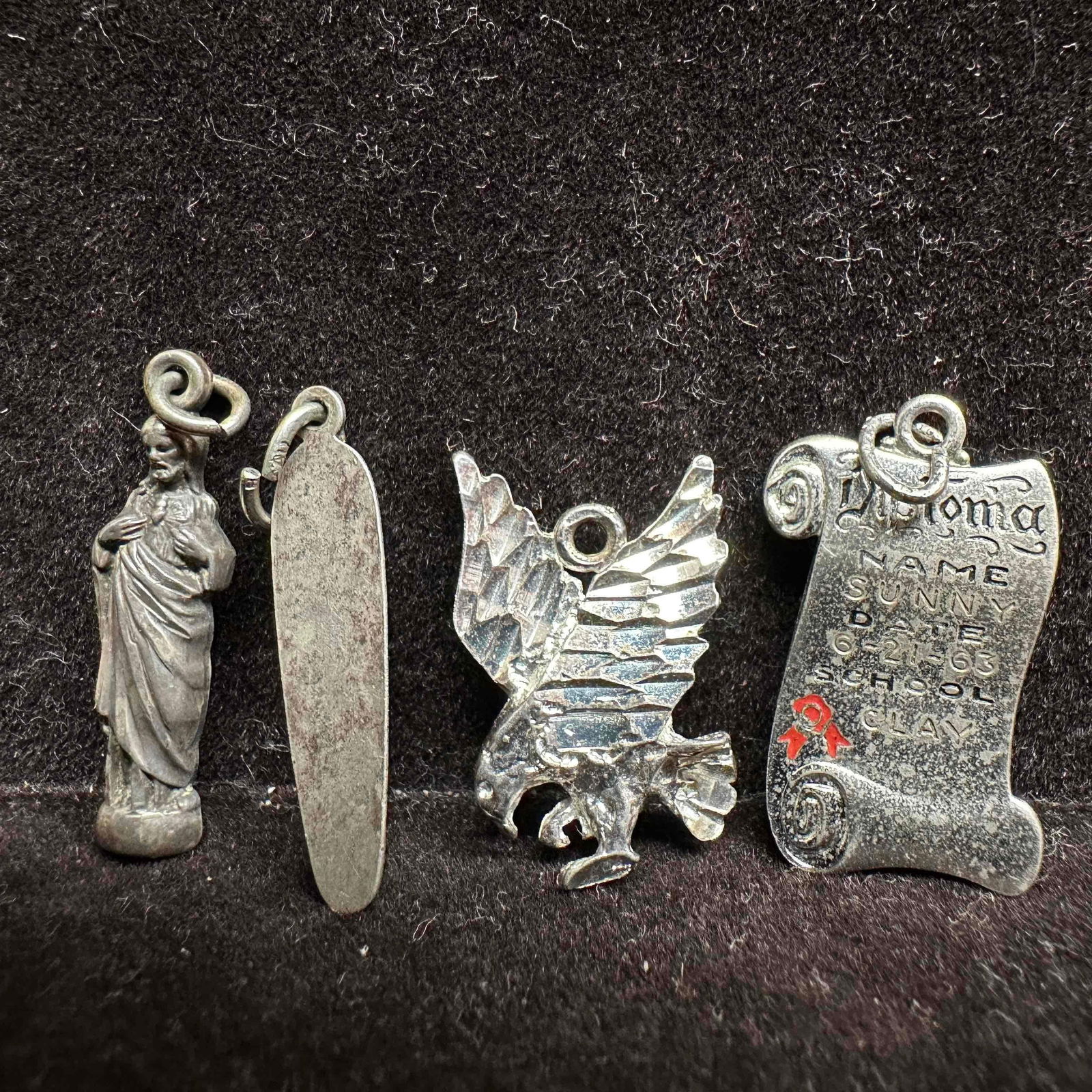 Sterling Silver Necklace Pendant Set Four Pendants D67 (1 of 5)