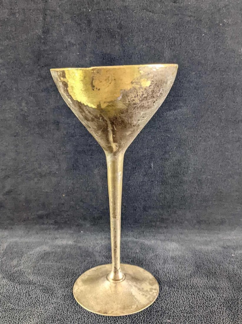 Three Silver Plated Stemmed Goblets - 7