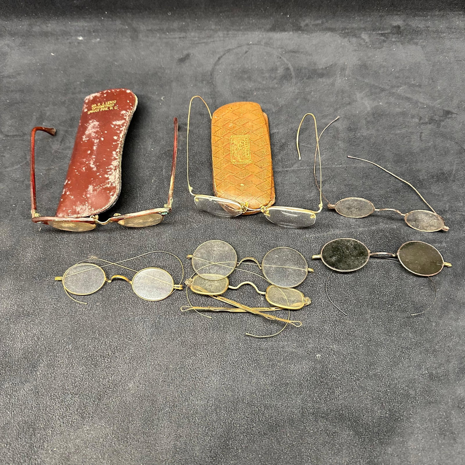 Assorted Antique and Vintage Eyeglasses Lot Includes Gold Filled Pair (1 of 9)