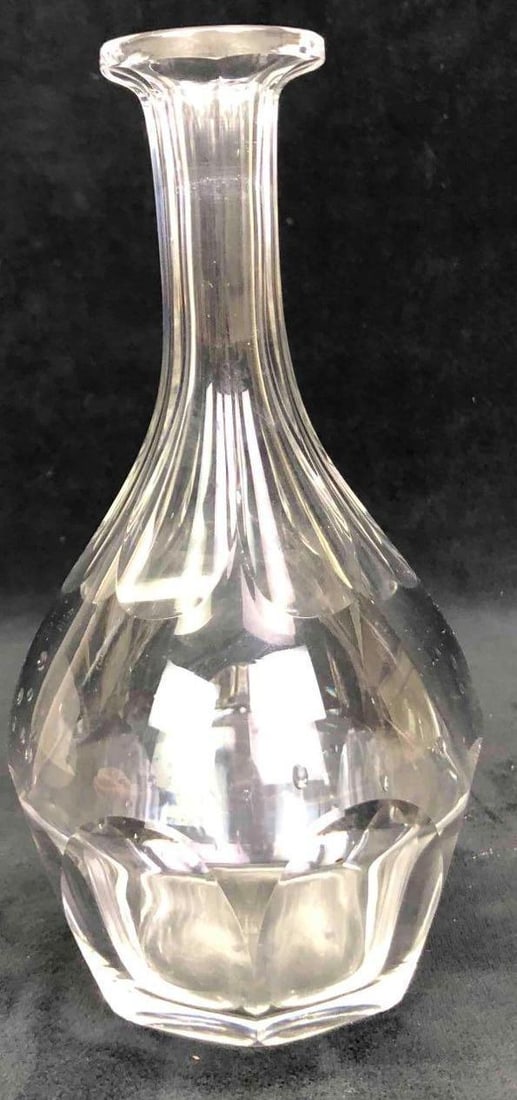Crystal Decanter Missing Stopper - 3