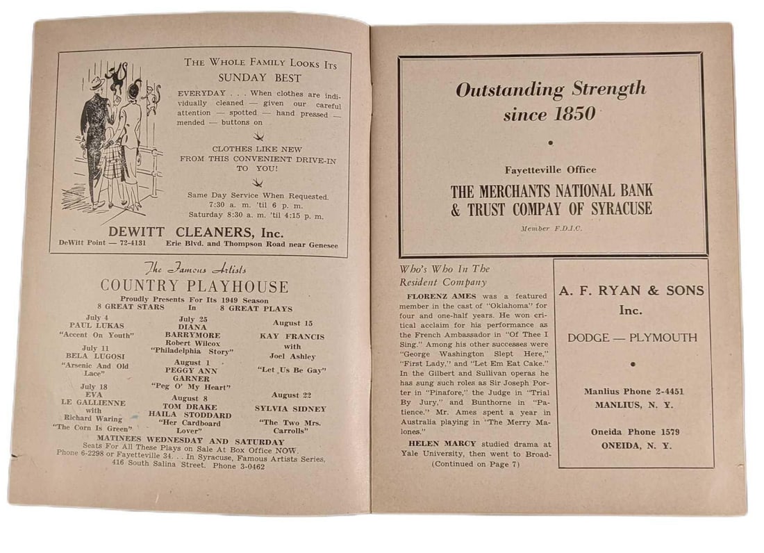 Paul Lukas Signed "Accent On Youth" Program - 2