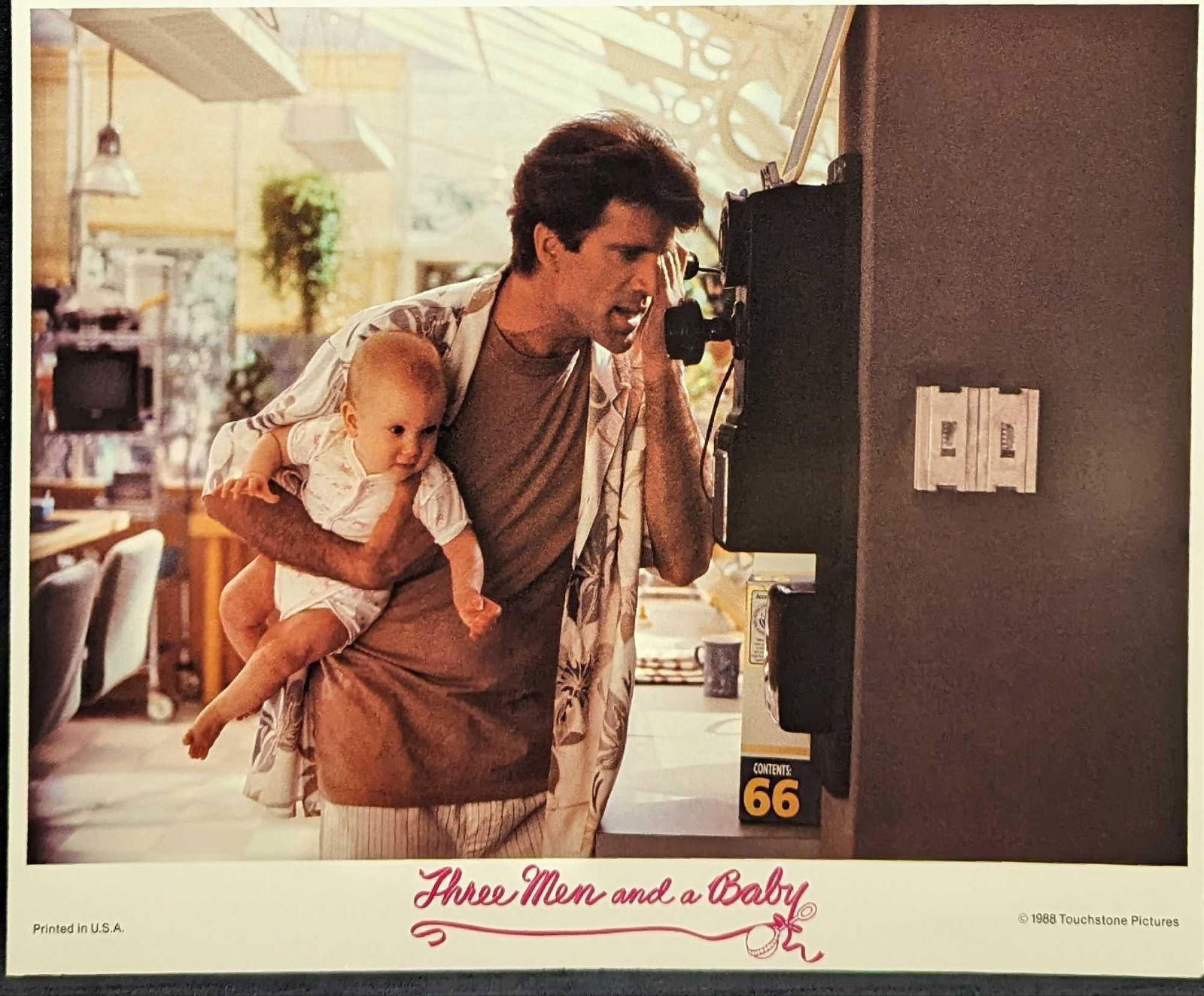 8 Color "Scenes" Lobby Cards 3 Men & A Baby: 8 Color "Scenes" Lobby Cards 3 Men & A Baby. This was released in 1988 by Touchtone Pictures. The set is approx 14" x 11" and the total weight is 0.38lb. There is a marking on the left side of