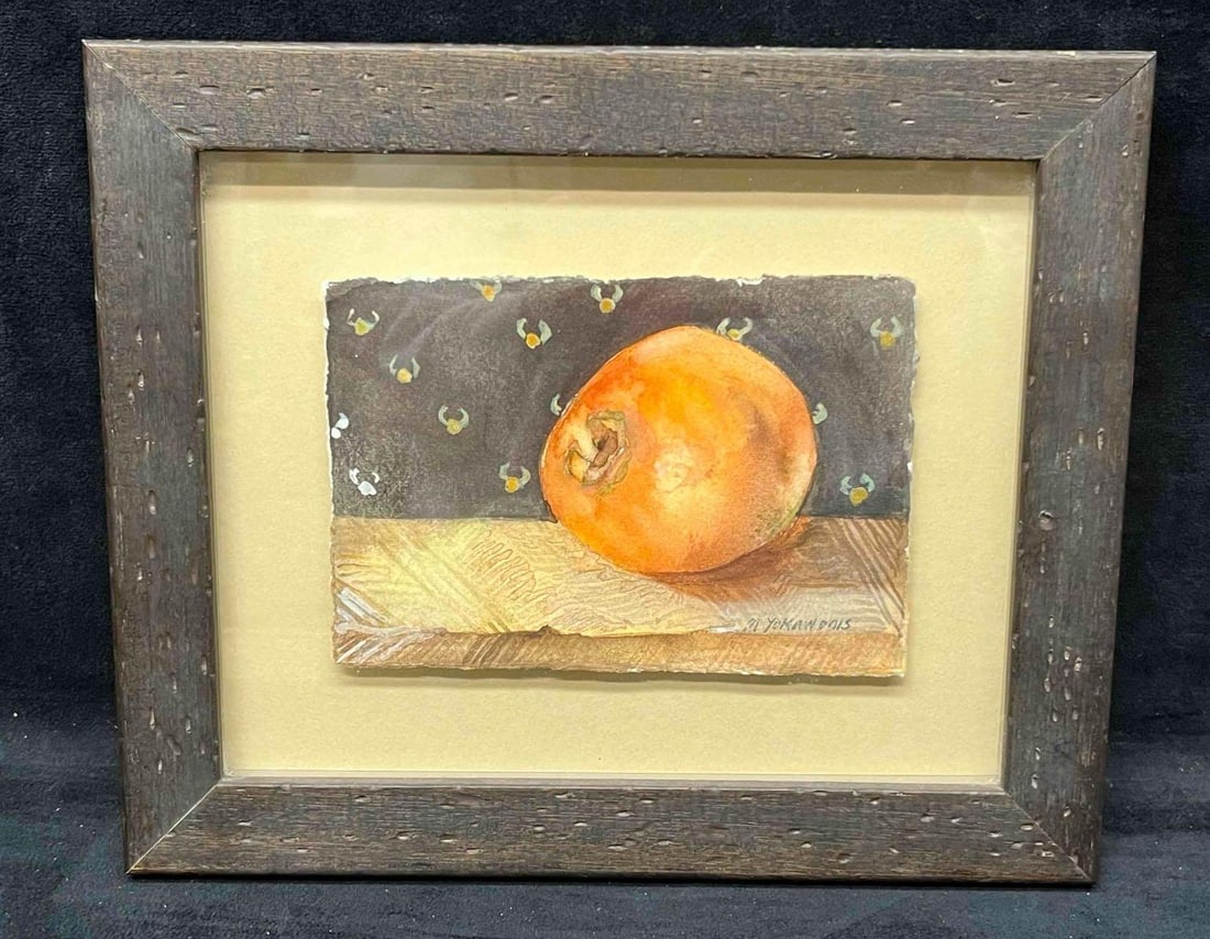 Small Framed Original Watercolor By Marty Yokawonis (1 of 6)