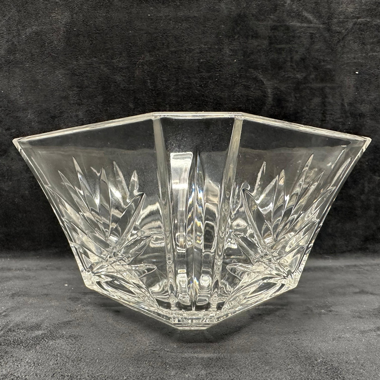 Waterford Crystal Cut Glass Hexagonal Bowl (1 of 9)
