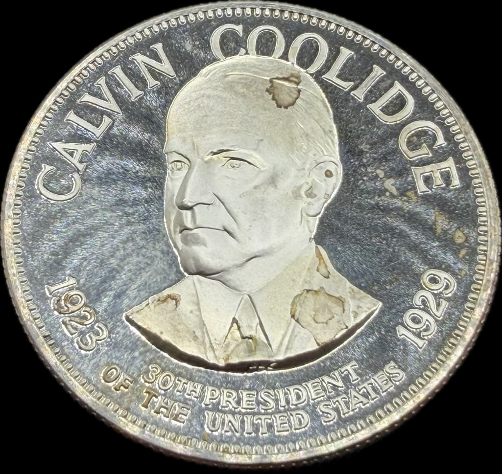 Calvin Coolidge Sterling Silver Presidential Coin (1 of 2)