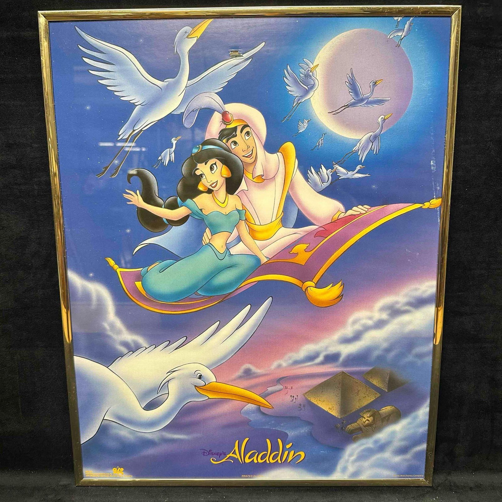 Disney Aladdin Princess Jasmine Magic Carpet Ride Movie Poster 20'' x 16" (1 of 11)