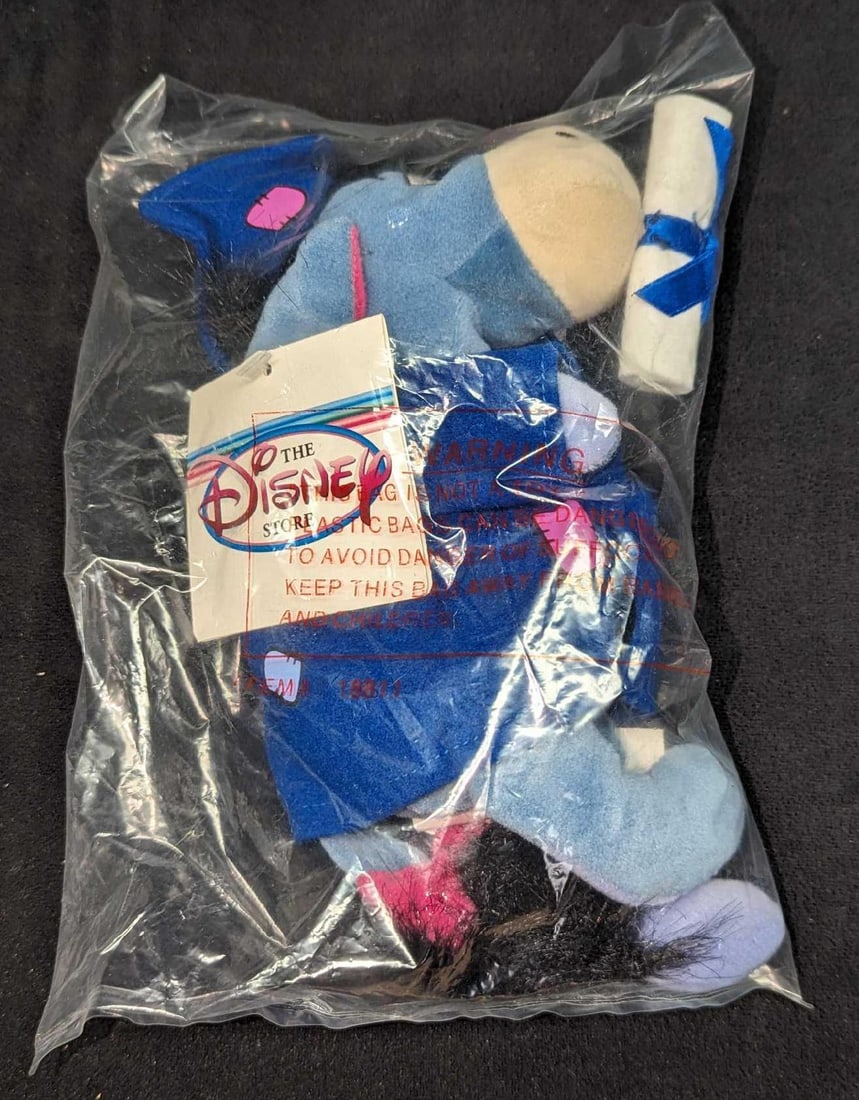 Sealed Disney Bean Bag Plush Graduation Eeyore (1 of 2)
