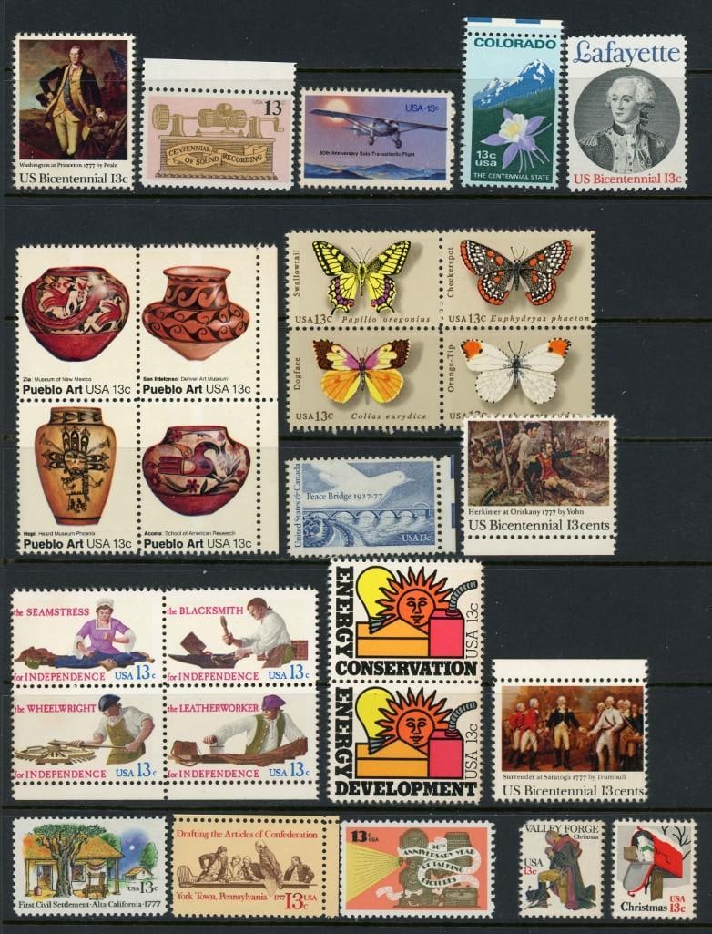 Four United States 1977 Commemorative Year Sets (1 of 6)