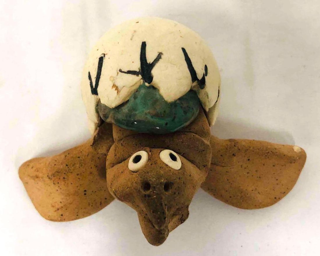 Ceramic Turtle Coming Out Of Egg (1 of 10)