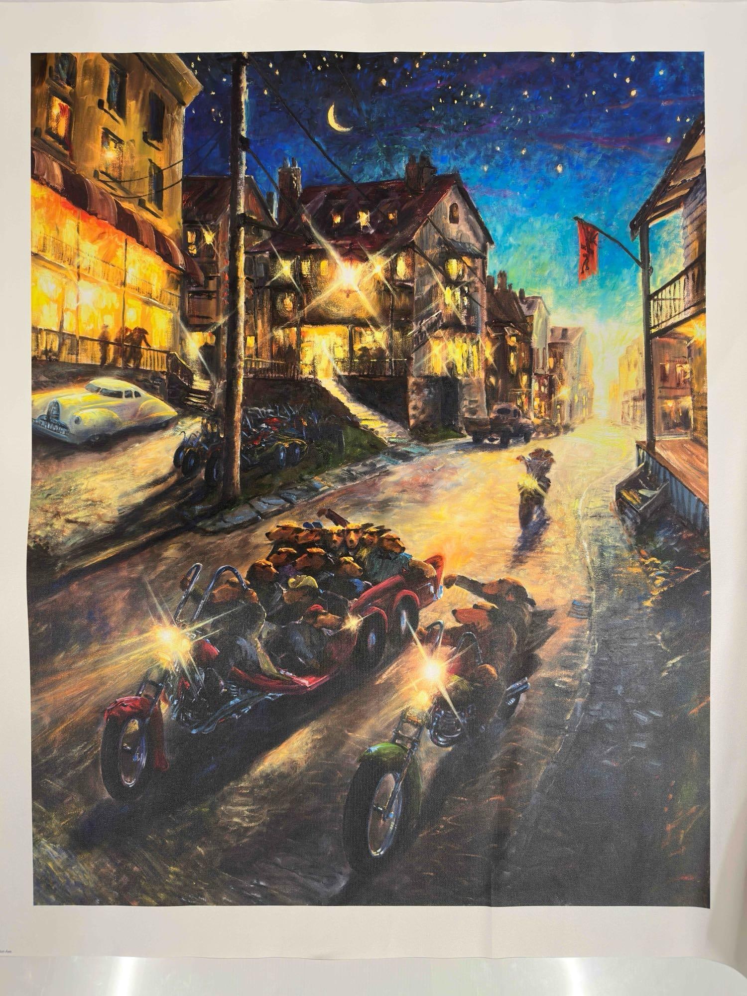 Lonely Dog Ivan Clarke Tumbleton Ave. Avenue Medium Portrait Giclee on Canvas: Lonely Dog Ivan Clarke Tumbleton Ave. Medium Portrait Giclee on Canvas. Giclee on canvas print titled Tumbleton Ave. by Ivan Clarke. This medium (26" x 33") art piece is a high quality print a