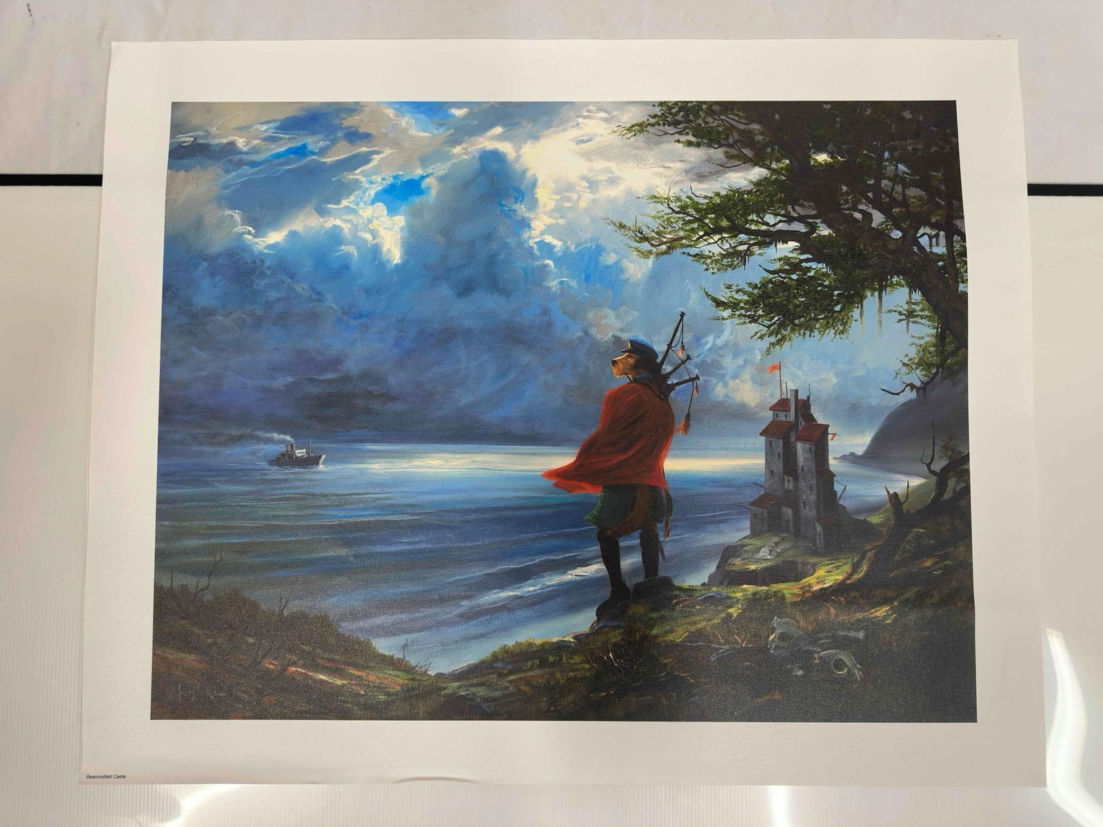 Beaconsfield Castle Medium Giclee on Canvas Lonely Dog Ivan Clarke: Lonely Dog Ivan Clarke Beaconsfield Castle Medium Giclee on Canvas Sealed. Giclee on canvas print titled Beaconsfield Castle by Ivan Clarke. This medium (25 3/4" x 20") art piece is a high qua