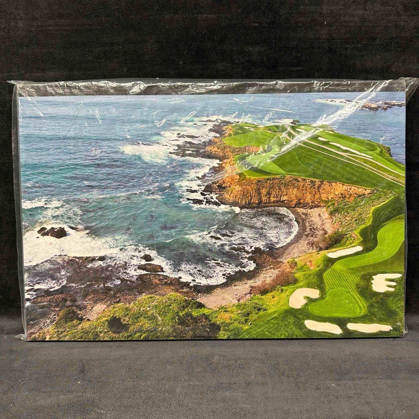 Pebble Beach Golf Course Coastal Aerial Photo Print on Foam Board (1 of 8)