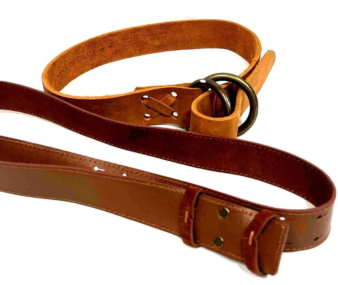 Two Brown Leather Banana Republic Belts (1 of 15)