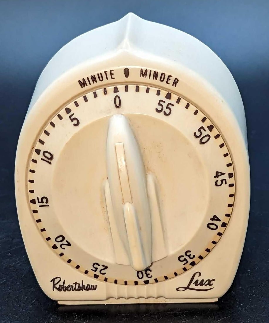 Vintage Lux Minute Minder Kitchen Timer With Rocket Knob (1 of 6)