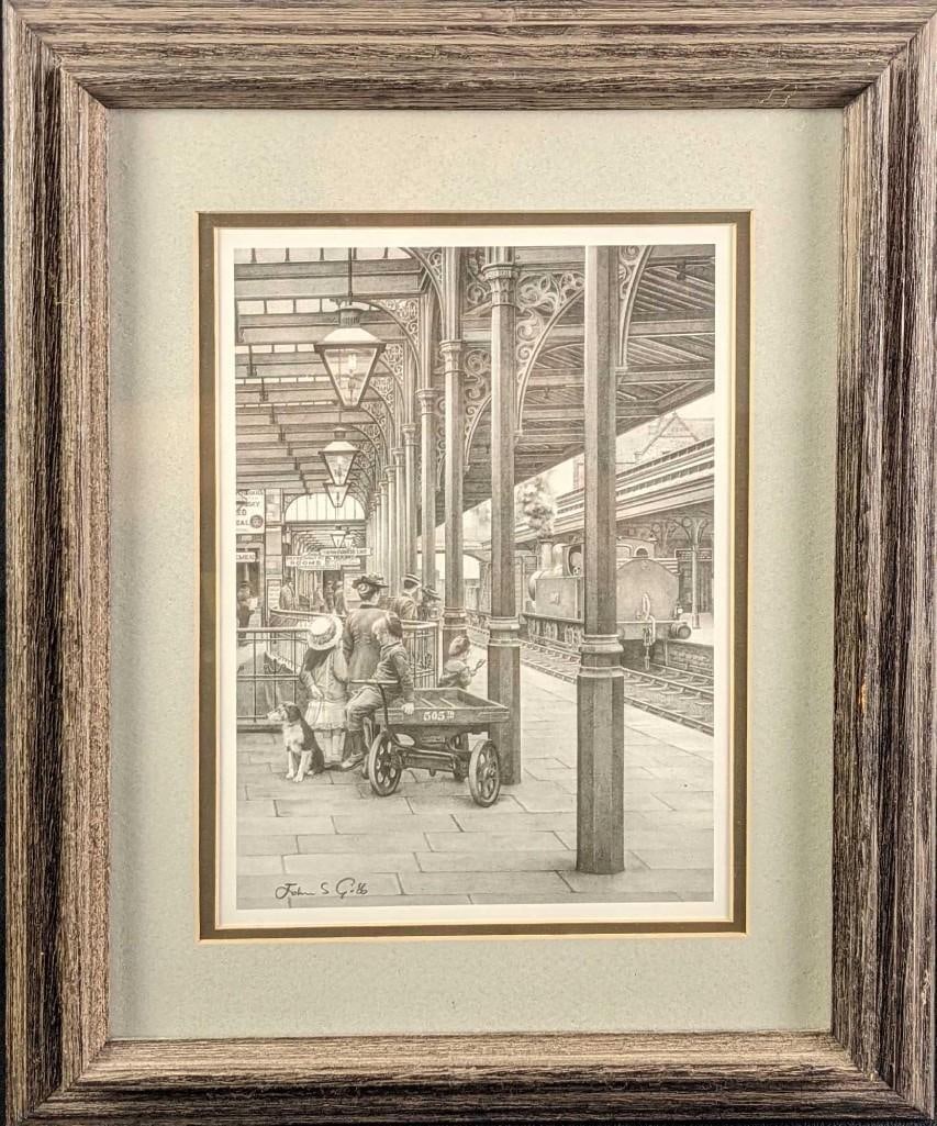 Carnforth Station By John S Gibb Framed Signed Print (1 of 4)