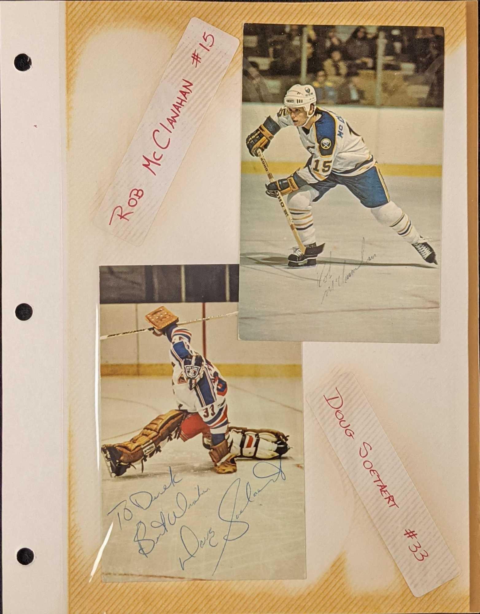 Autographed Hockey MccLanahan Soetaert Photos (1 of 8)