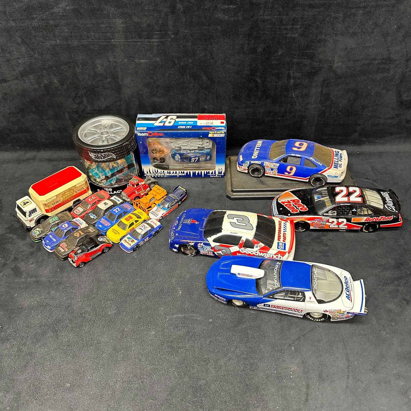 Lot of Diecast NASCAR Stock Cars Hot Wheels and Vintage Vehicles (1 of 16)