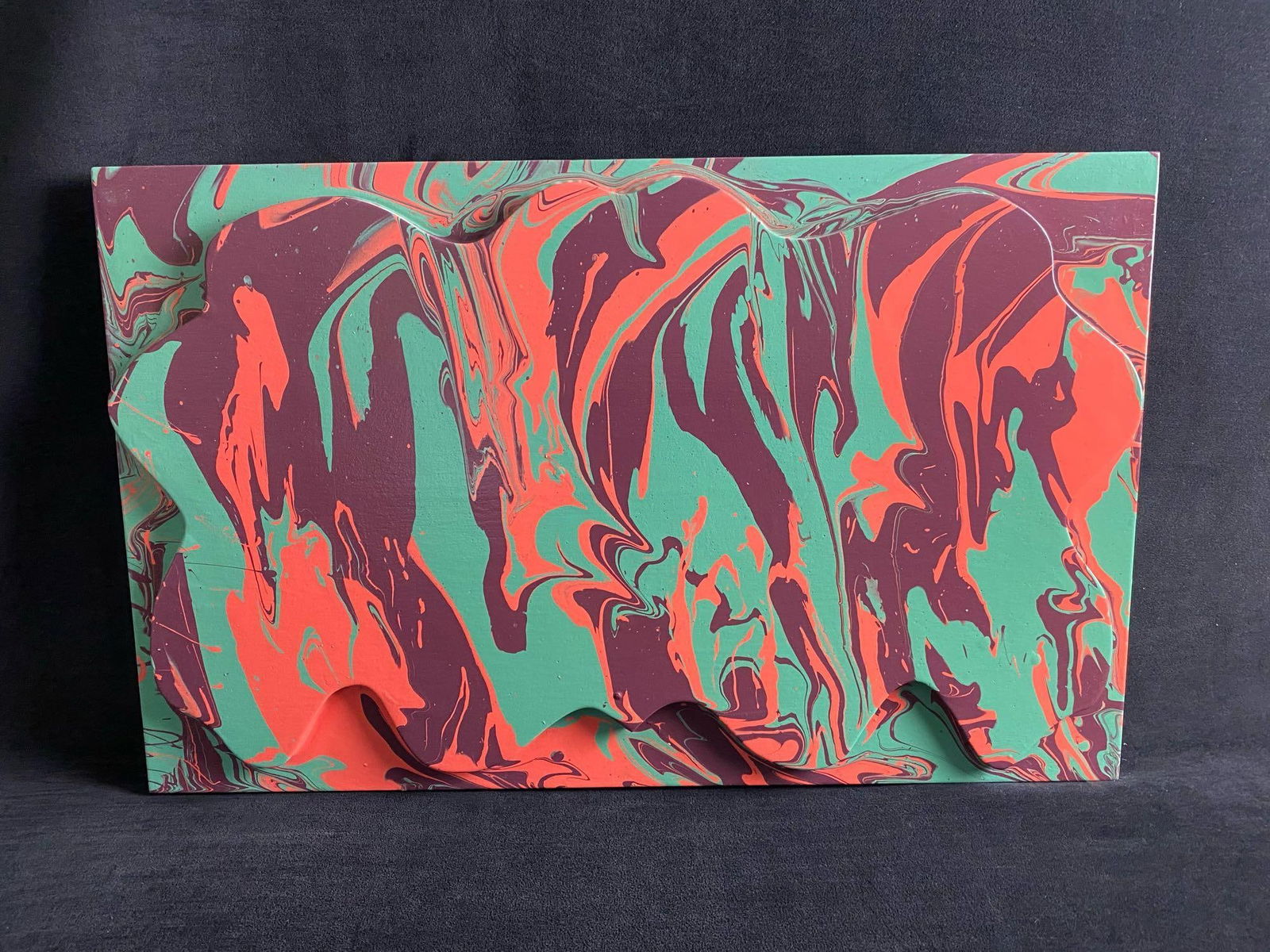 Original Signed Katharine L Harvard Psychedelic 2D Colors Painting (Xl) #3 (1 of 5)