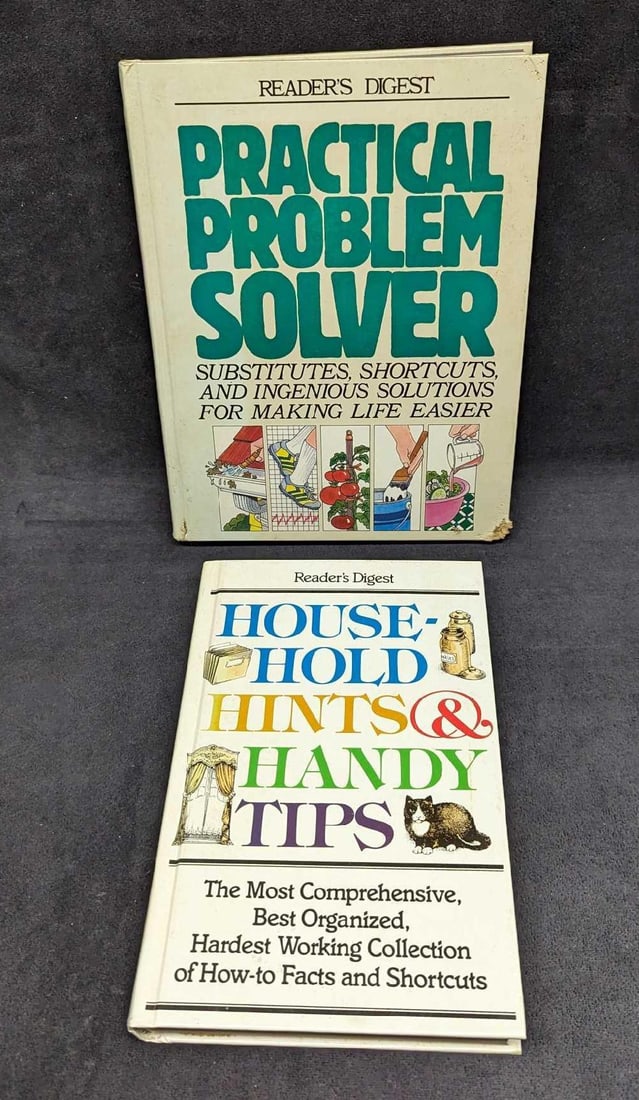 2 Reader's Digest Problem Solver Hardcover Books: 2 Reader's Digest Problem Solver Hardcover Books. This lot includes: (1) Reader's Digest - Practical Problem Solver Hardcover. This was published by The Reader's Digest Association Inc an
