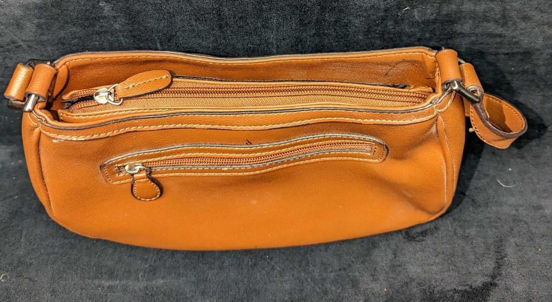 Liz Claiborne Brown Cognac Basic Essentials Purse - 5