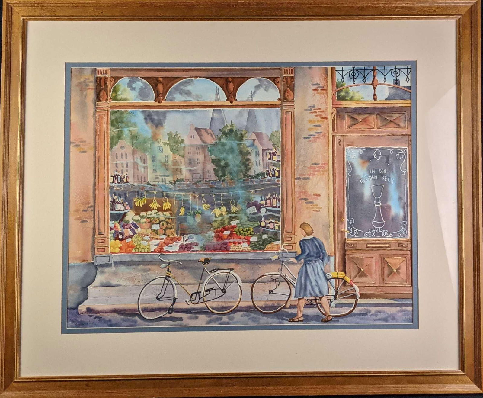 Original Framed Watercolor Bettye Paden Dutch Treat (1 of 7)