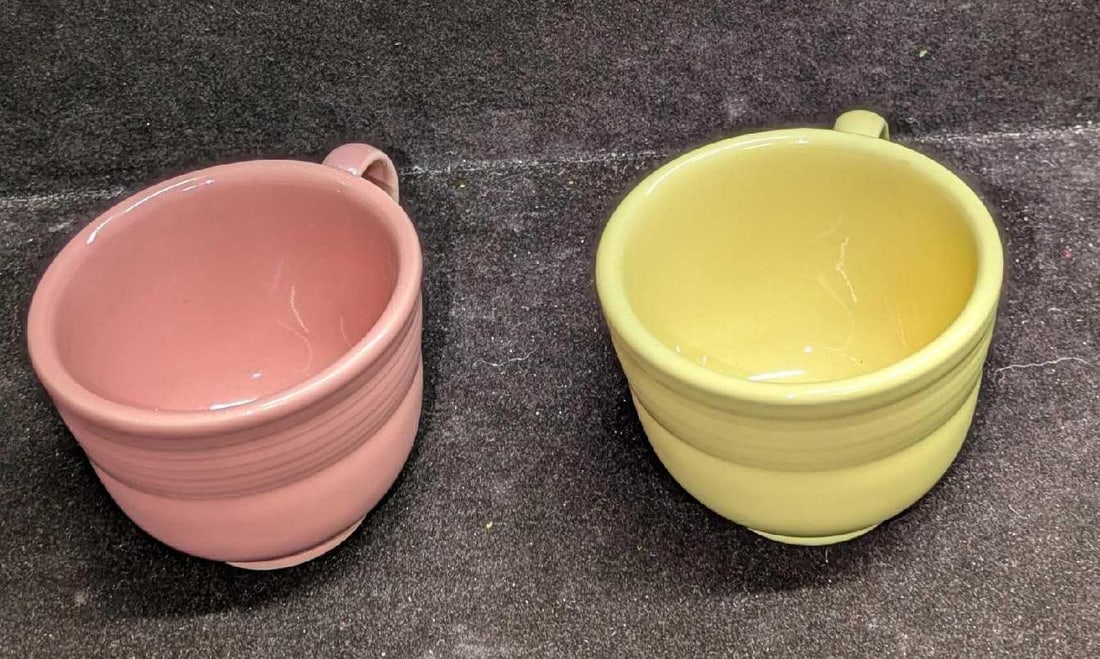 Four Fiestaware Flat Cups - 8