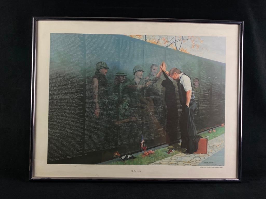 Reflections by Lee Teter - Art Print: Reflections by Lee Teter - Art Print This is a high-quality offset lithographic print of the classic piece Reflections painted by Lee Teter. This print is an emotional depiction of the grief felt by