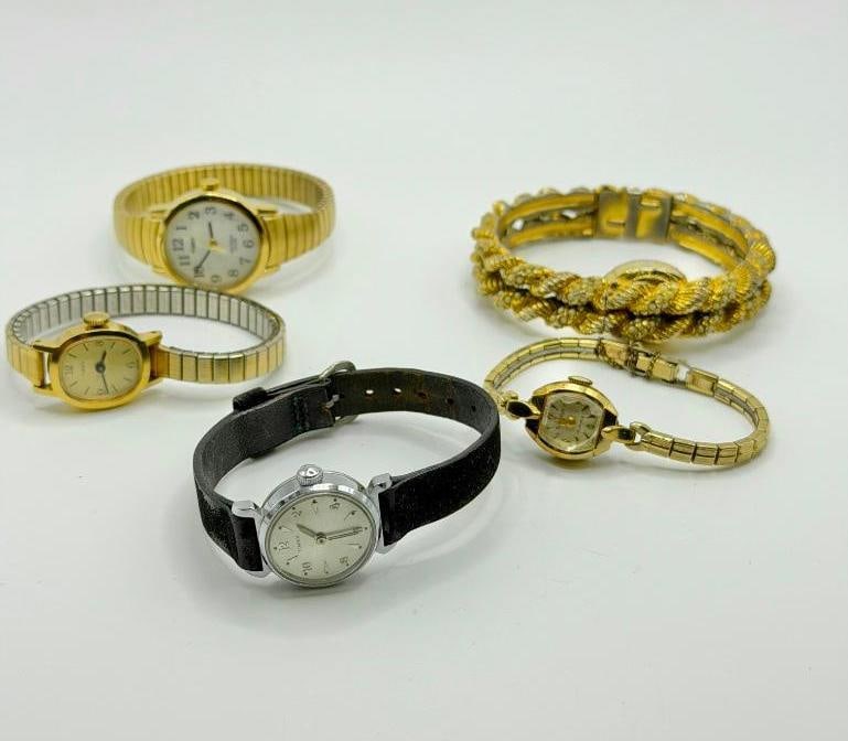 Mixed Lot of 5 Vintage Watches (1 of 3)