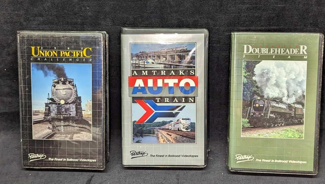 Union Pacific Challenger Amtrak Doubleheader Steam VHS Tapes: Union Pacific Challenger Amtrak Doubleheader Steam VHS Tapes. This lot includes: (1) Amtrak's Auto Train. This was released by Pentrex in 1994. 75 Minutes. (1) Union Pacific Challenger. This was