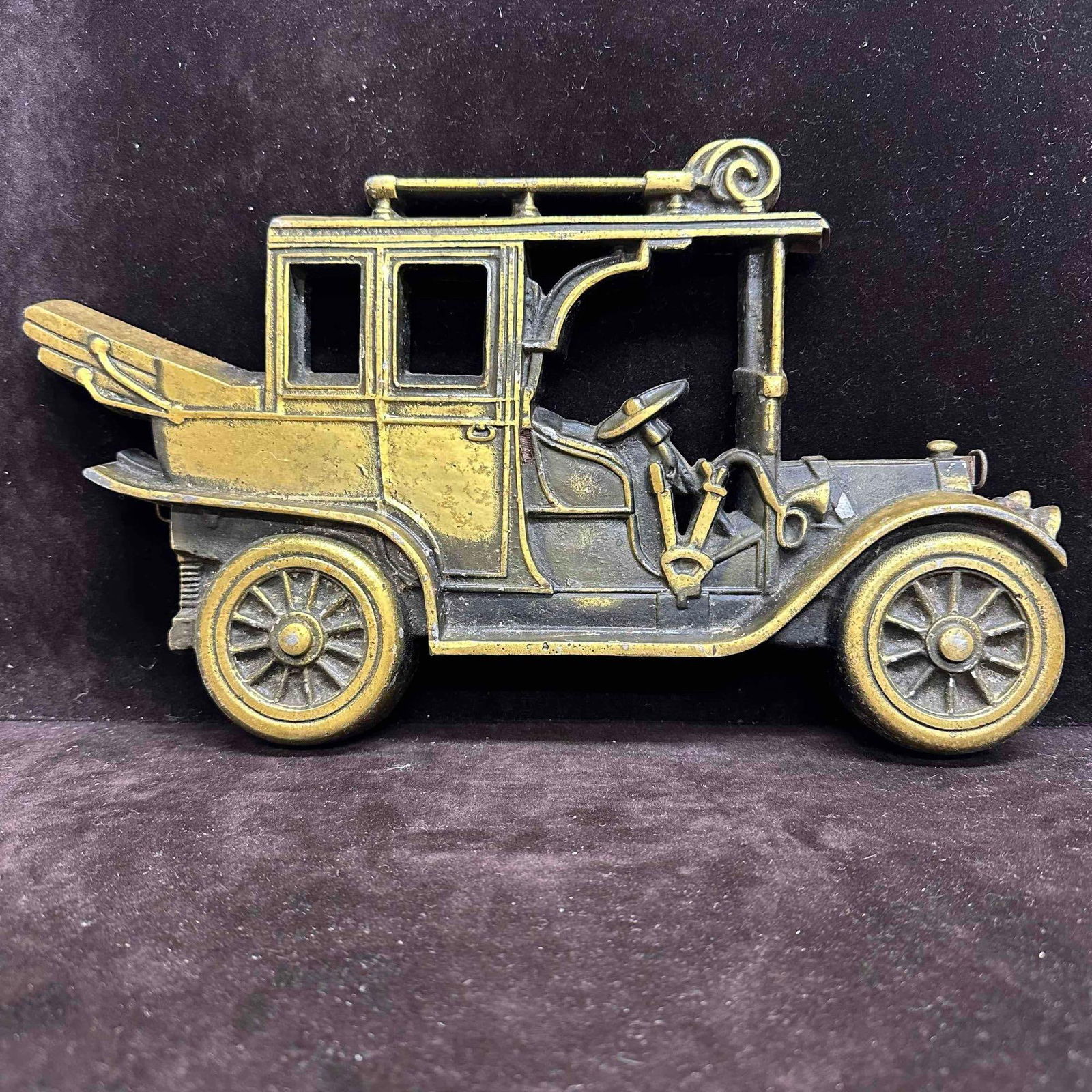 Vintage Metal Cast Iron Car Automobile Sign Banthrico Taico (1 of 10)