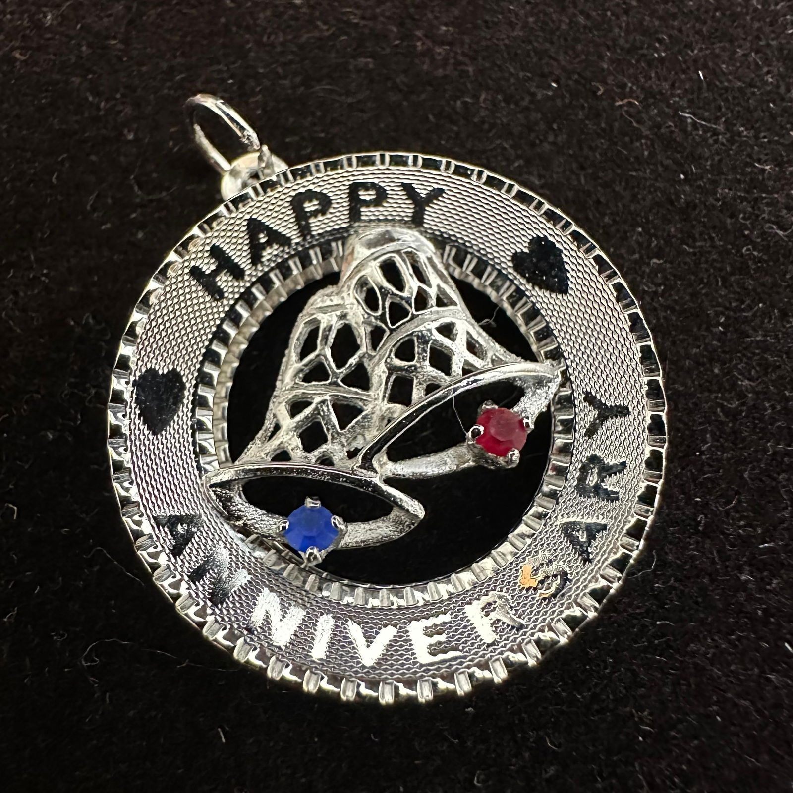 M and M Sterling Red Blue Bells Silver Charm Q70: This item is in good pre-owned, previously used/displayed condition with noticeable light wear and surface scratches. Please reference all photos for full details. This piece of jewelry has been teste