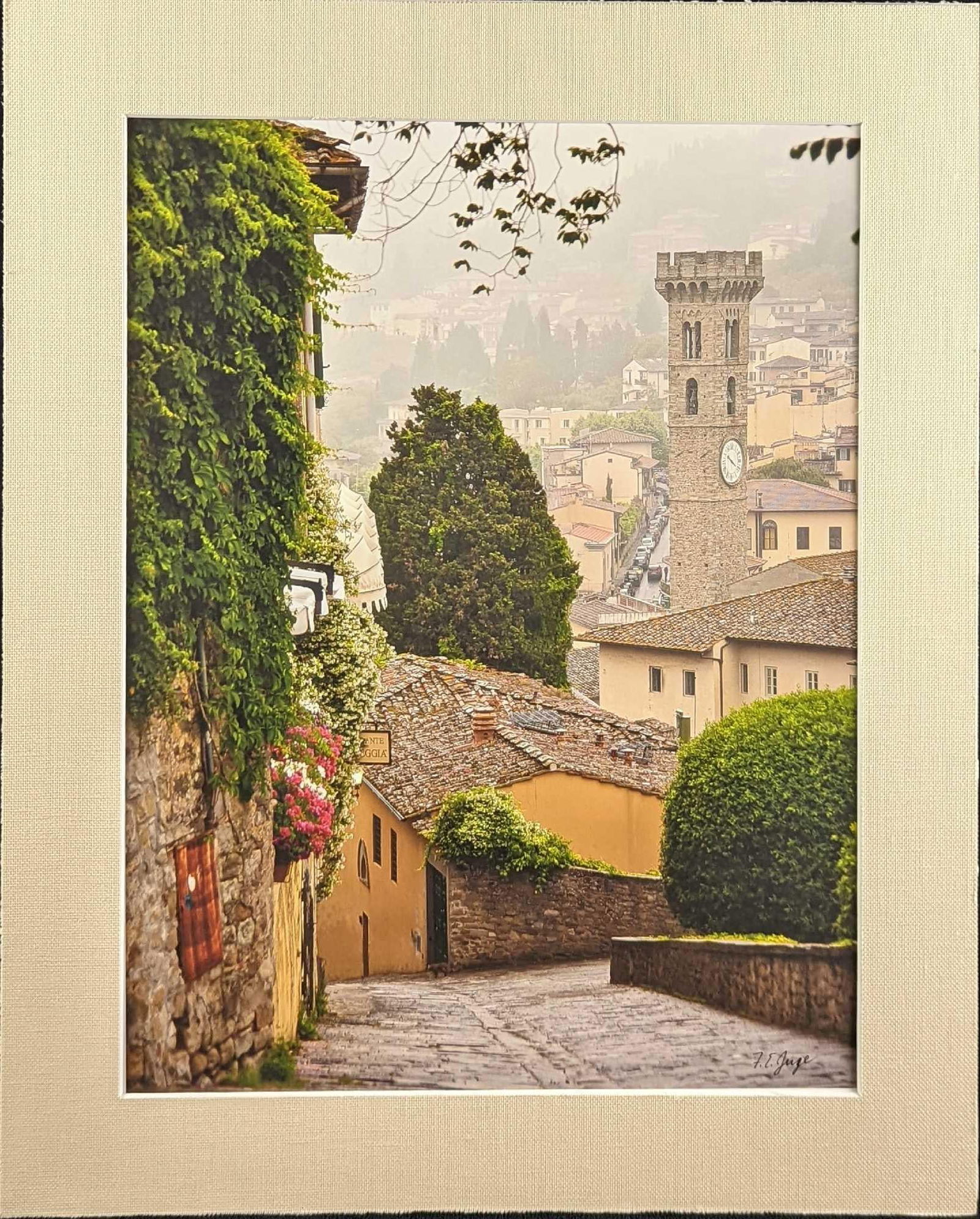Matted Frank Juge Chardonnay Harvest Photo: Matted Frank Juge Photograph . The matted photo is approx 16" x 20" and it weighs 0.53lb. The image is approx 12" x 16". The matted photo is in a good, unused condition with no known damage. Please se