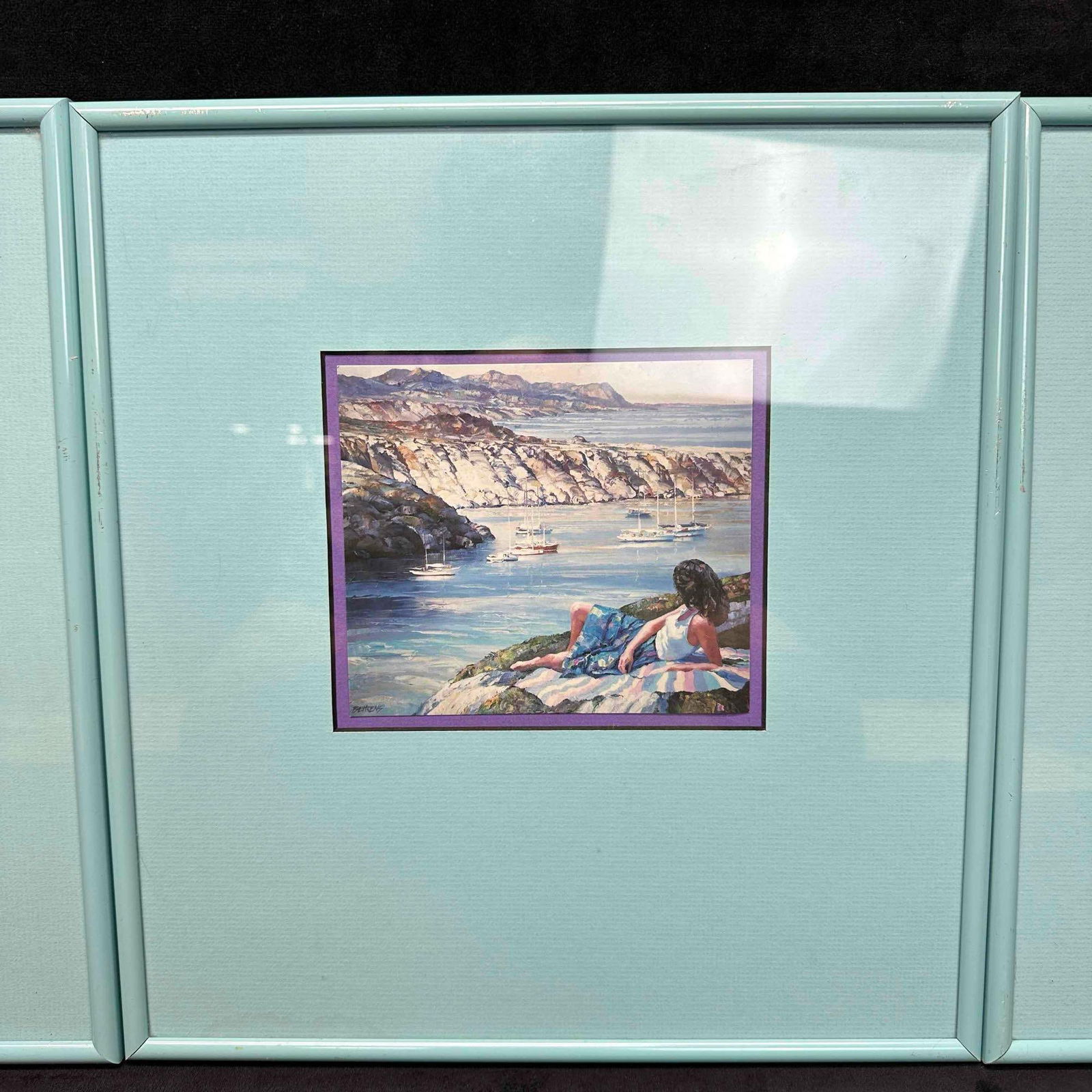 Howard Behrens Offset Lithograph Artwork Set Three Framed Lithographs - 8