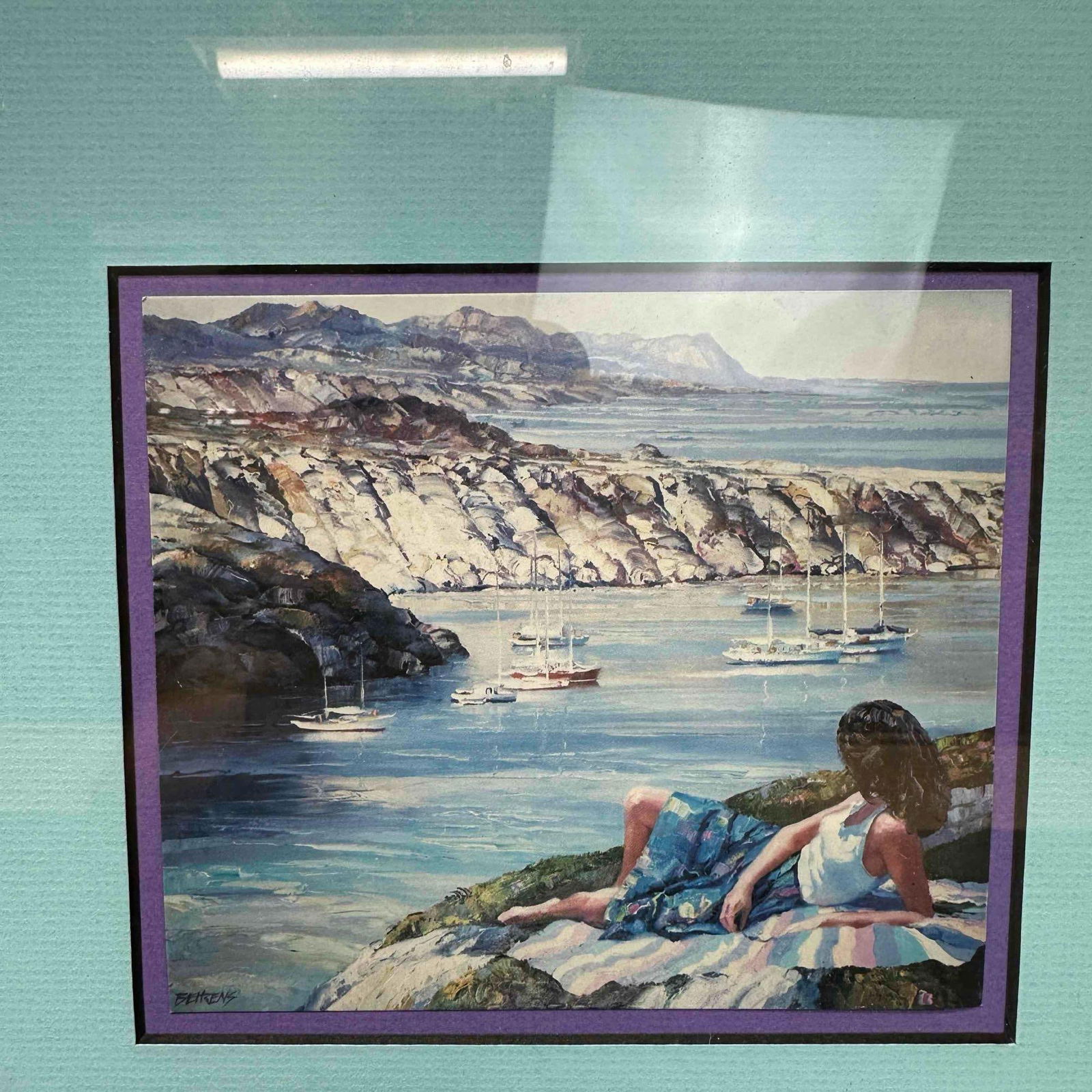 Howard Behrens Offset Lithograph Artwork Set Three Framed Lithographs - 9