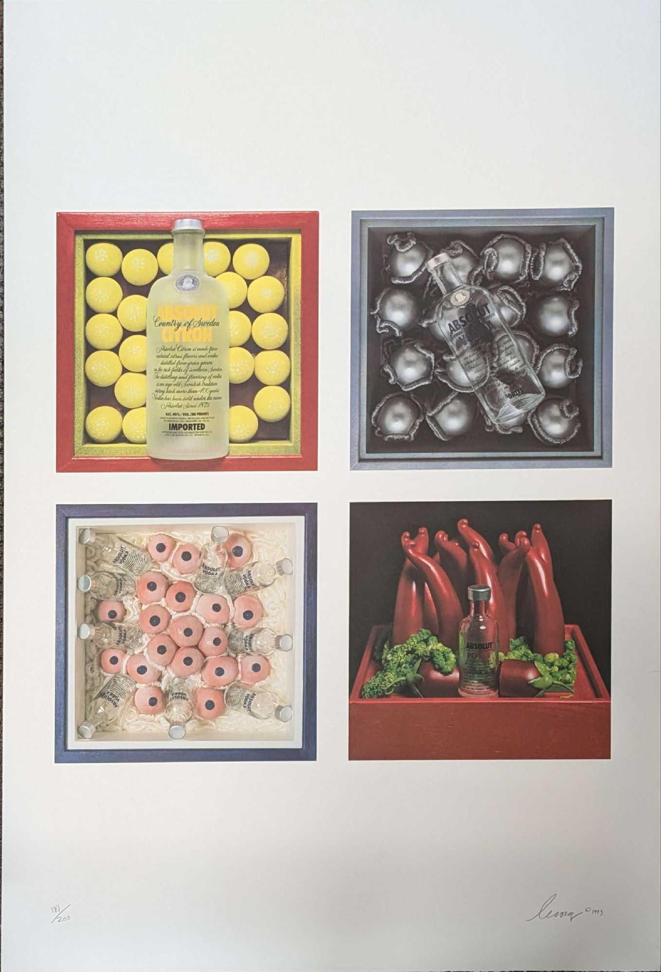 S&N Absolut Vodka - Absolut Le Cocq Karen La Cocq Print #181: S&N Absolut Vodka - Absolut Le Cocq Karen La Cocq Print #181. This lithograph is #181 out of #200. The print is approx 26" x 39" and it weighs 0.18lb.