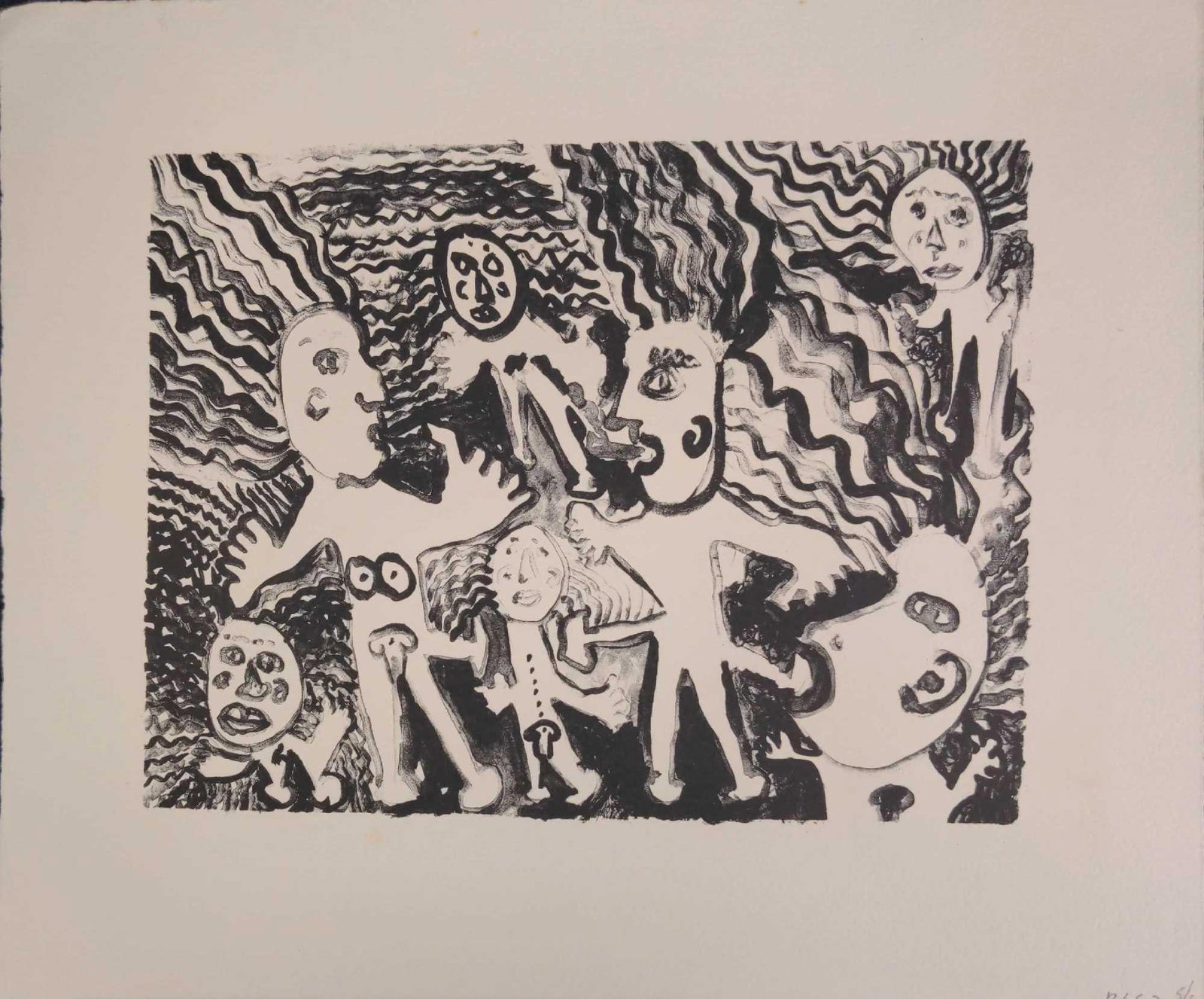 Kim Mosley (20th Century) Signed Woodblock Print P6 (1 of 2)